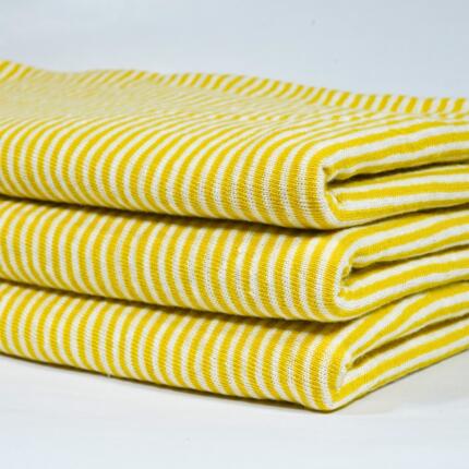 Cotton Linen Stripe Single jersey