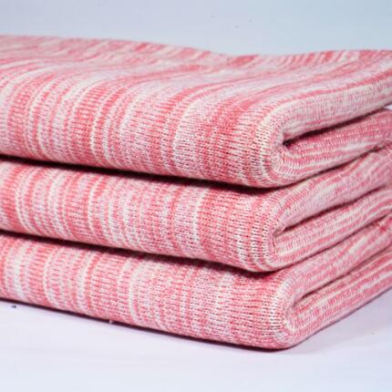 Cotton Slub + Cotton + Poly Filament Loose Knit Single Jersey