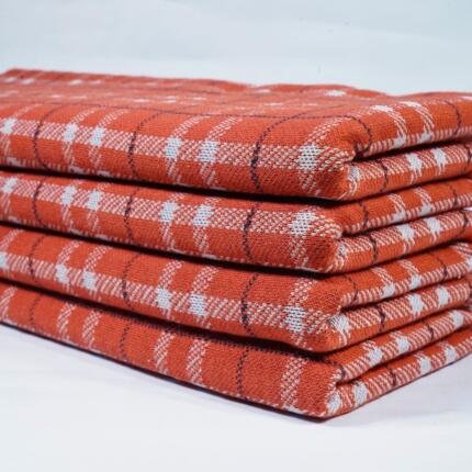 Cotton Poly Lycra Check Interlock Jacquard
