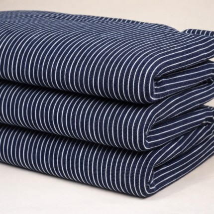Cotton Indigo + Cotton Slub Stripe Single Jersey