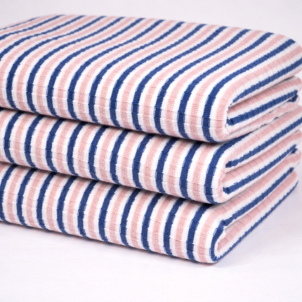 Poly Viscose Lycra Y/D Stripe Rib