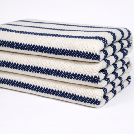 Cotton Modal Poly Spacedyed Lurex Stripe Pique