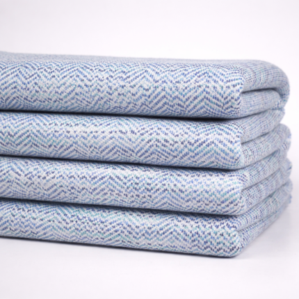 Cotton + Poly Spacedyed Herringbone Interlock