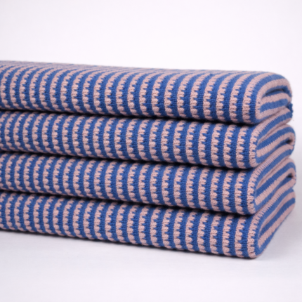 20S Cotton Blue + 20S Cotton Pink Jacquard