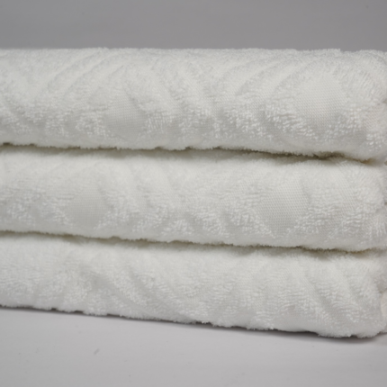 Cotton Polyester Filament Towel Terry Jacquard