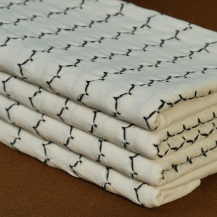 Cotton Polyester Stripe Jacquard